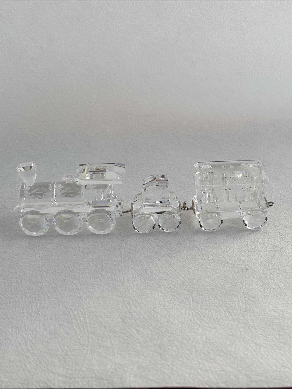 Vintage Swarovski Crystal 3 Piece Train Set